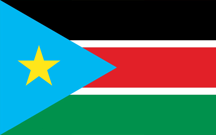 南蘇丹國旗圖片