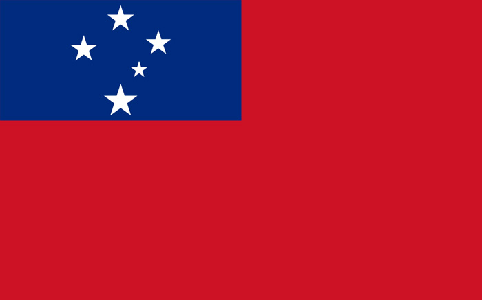 薩摩亞國旗圖片