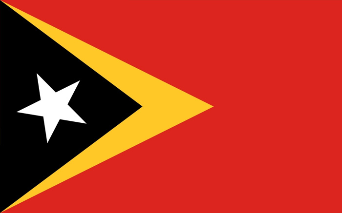 東帝汶國旗圖片